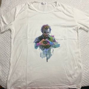 Neck Print White T-shirt